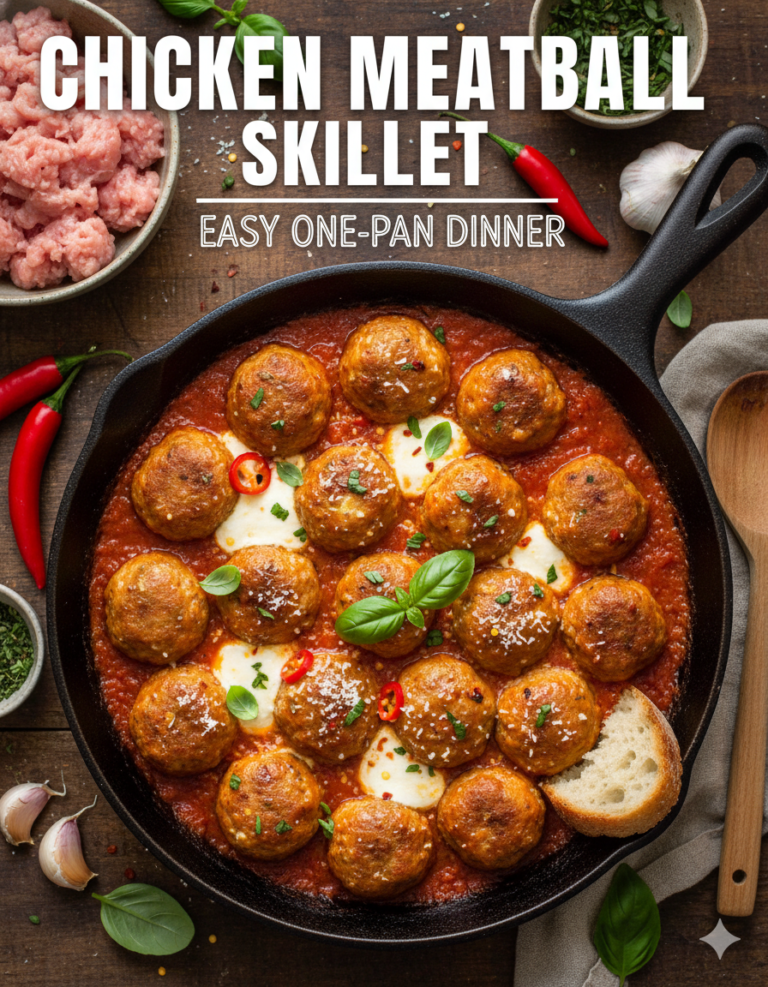 Chicken Meatball Skillet